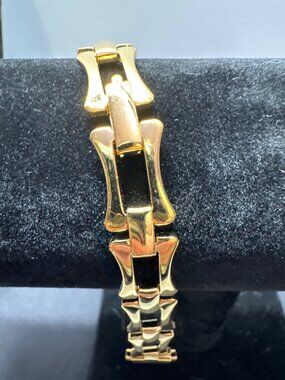 Vintage Gold-Tone Metal Watch Band Replacement For Timex & Other Watches By Acti